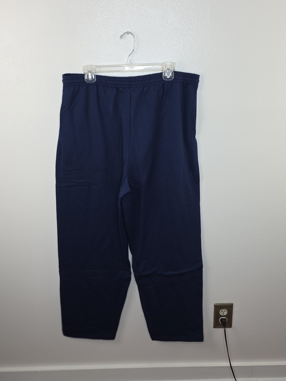 New Hanes Eco Smart Navy 2 Pc Pullover Fleece Sweatshirt And Pants Size Xl View 6